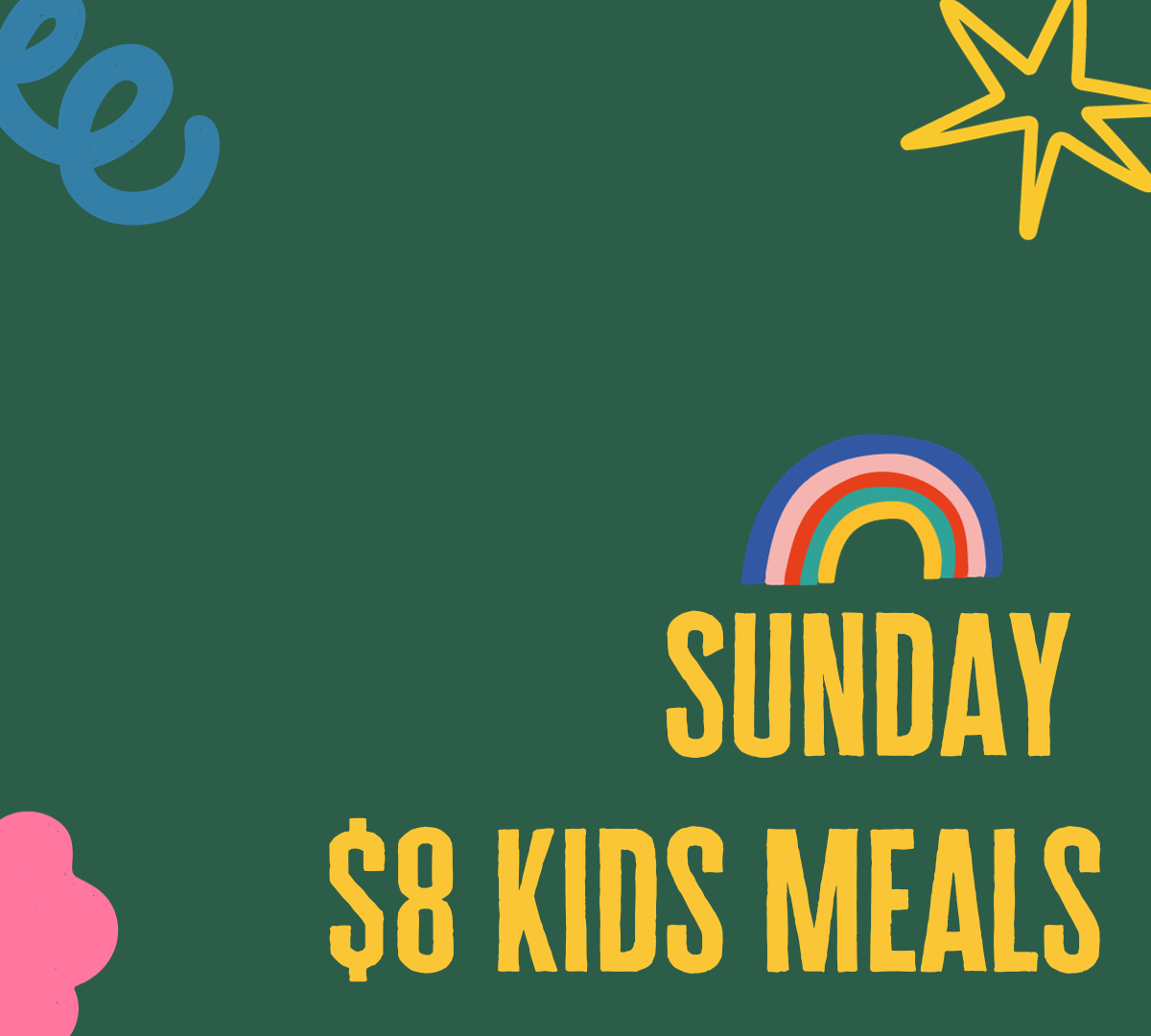 RoyAl's Chicken and Burger Specials: Sunday $8 Kids Meals