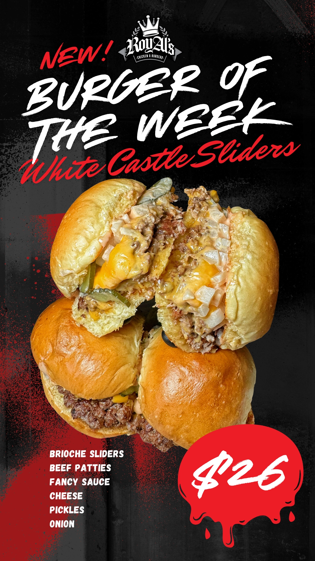 RoyAl's Chicken and Burgers Burger of the Week: The White Castle Sliders