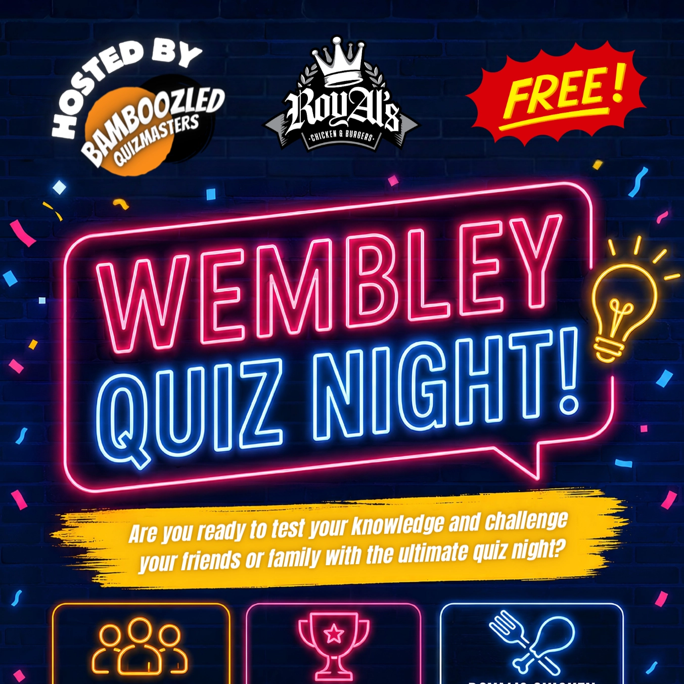 1x1 Wembley Quiz Night July 7